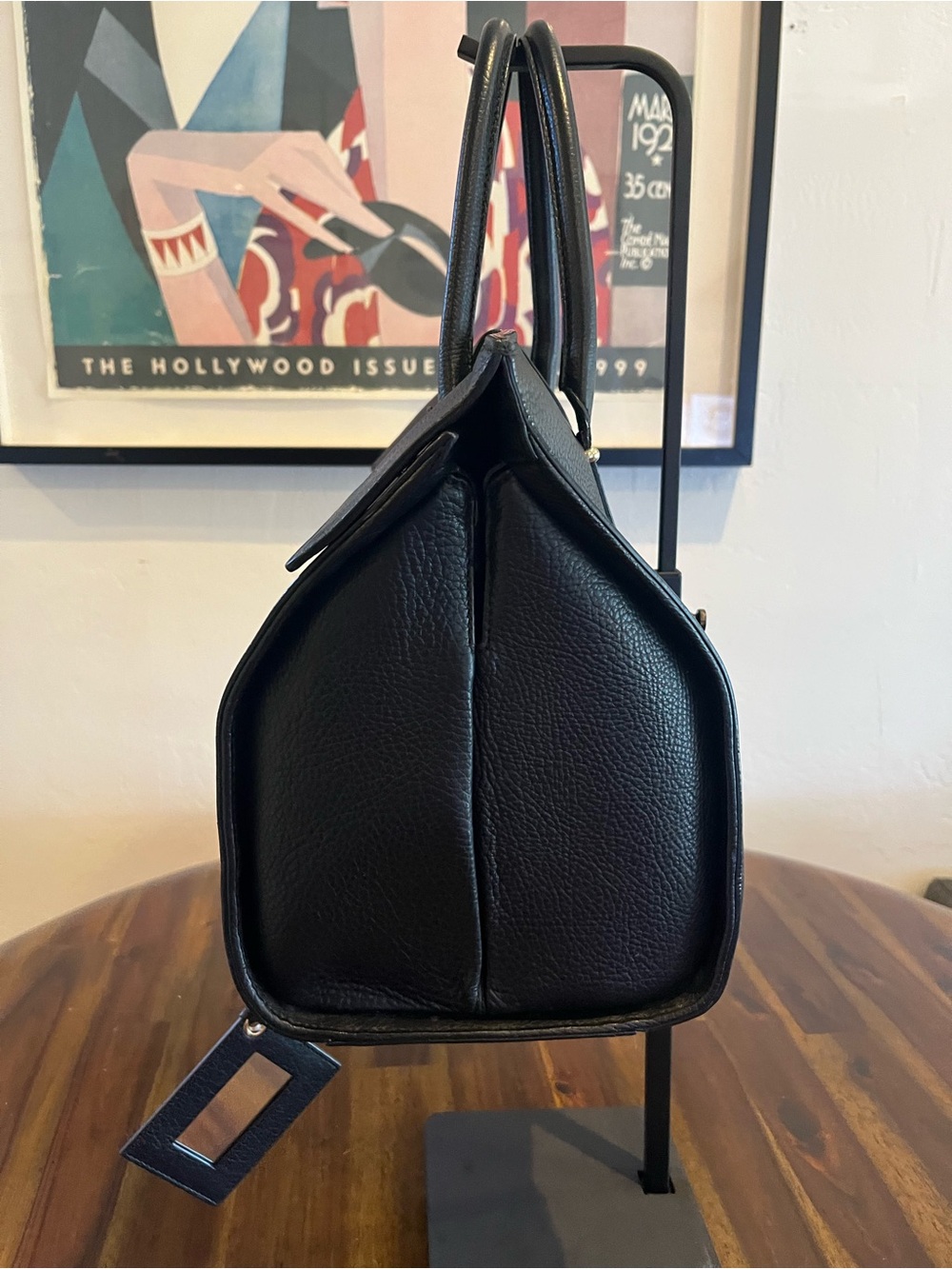 Balenciaga Tube Black Leather Top Handle Bag - Picture 5 of 12